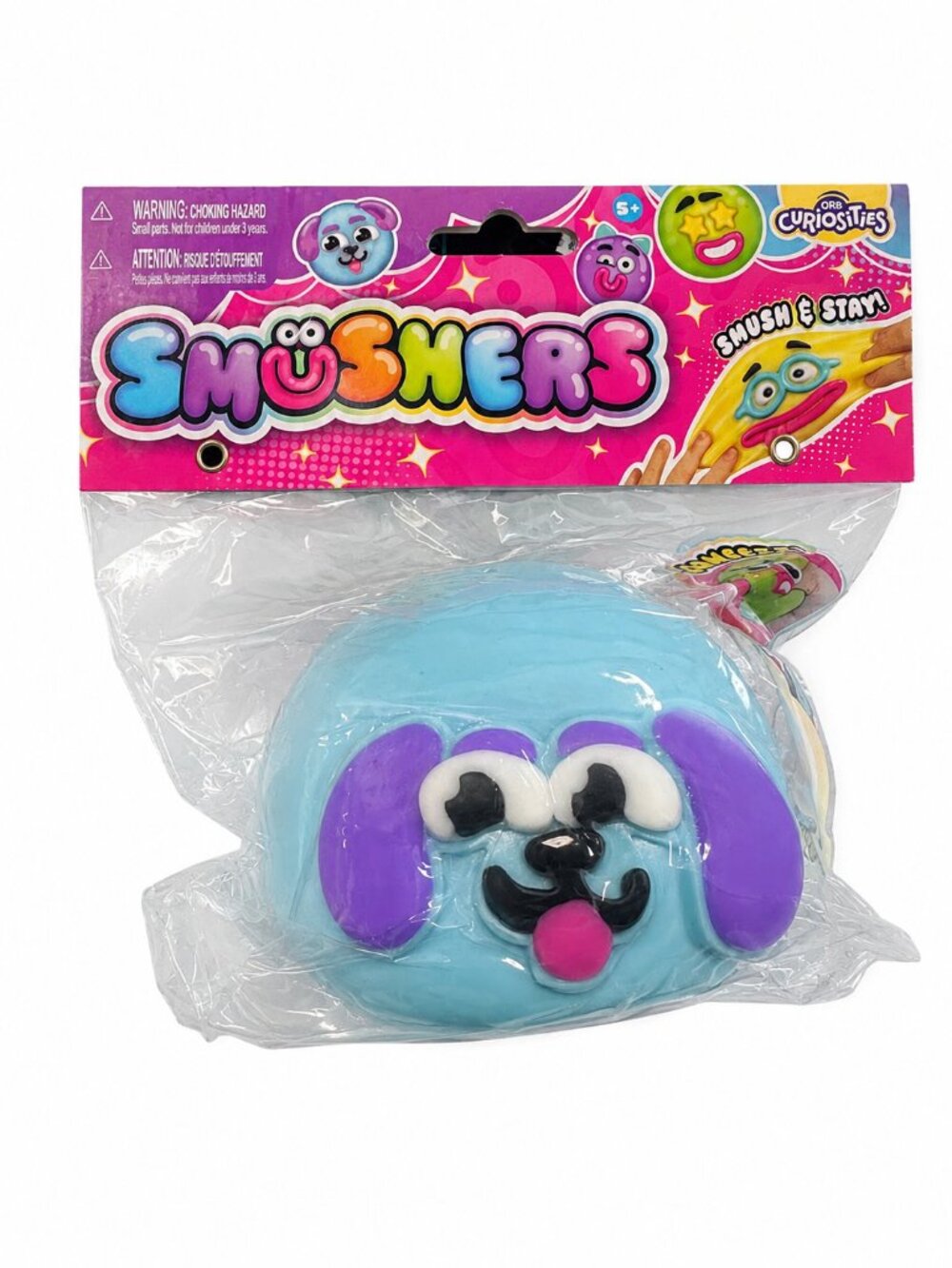 ORB CURIOSITIES BLUE DOG SMUSHER SQUISHY SQUEEZE TOY BRAND NEW